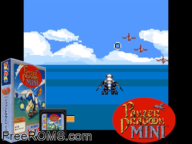 Panzer Dragoon Mini Jap Game Gear game showing 3D box cover and gameplay screenshot